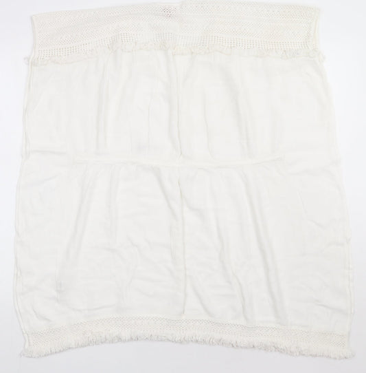 F&F Womens White  Viscose Basic T-Shirt Size XS Crew Neck - cover up