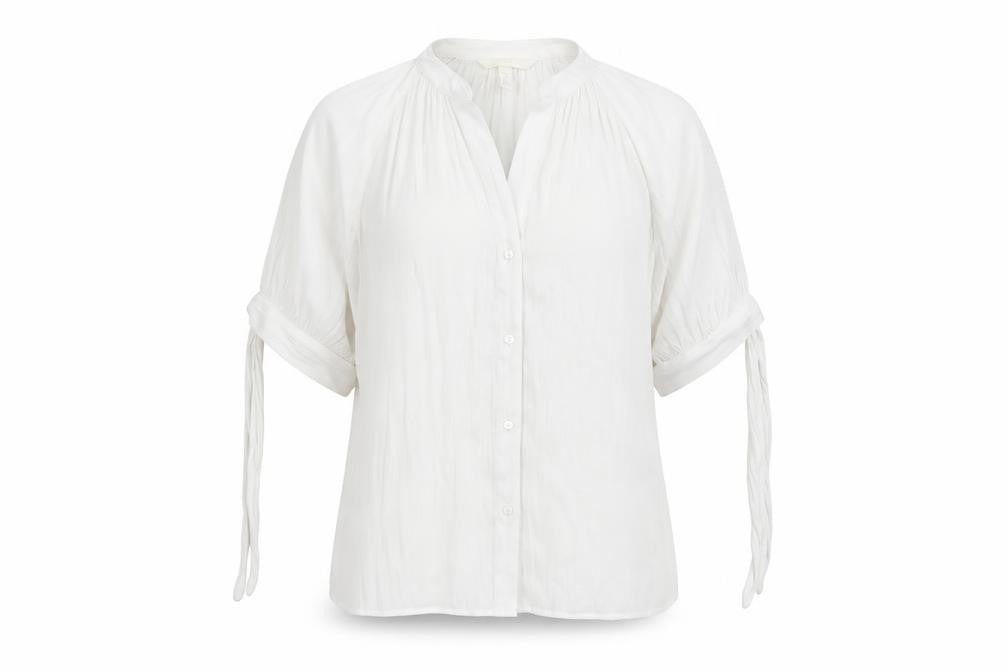 Womens UK Size 8 H&M White Basic Button-Up