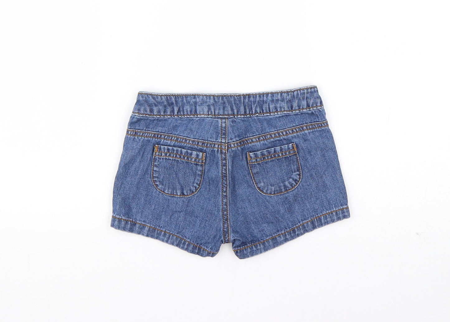 Mini Club Baby Blue  Cotton Cropped Jeans Size 12-18 Months  Button
