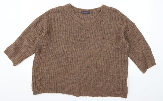 Womens UK Size 16 Marks and Spencer Brown Pullover Jumper