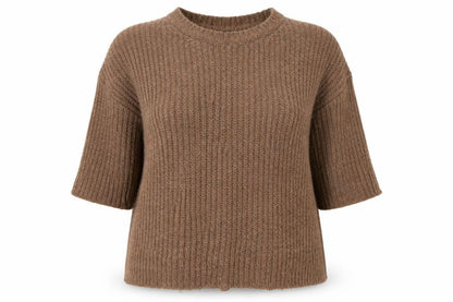 Womens UK Size 16 Marks and Spencer Brown Pullover Jumper