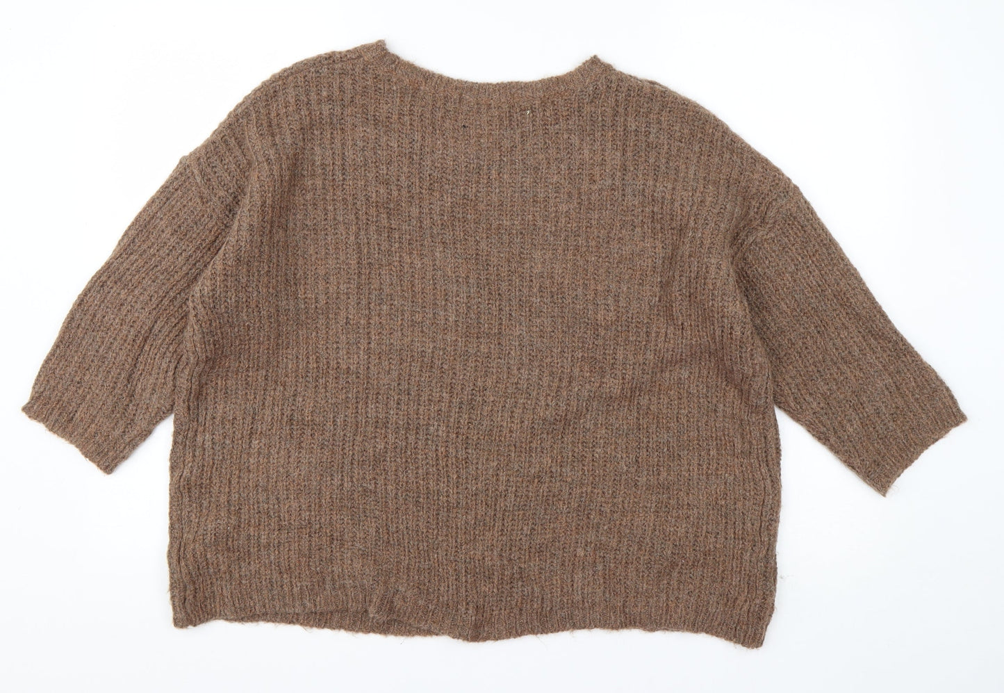 Womens UK Size 16 Marks and Spencer Brown Pullover Jumper
