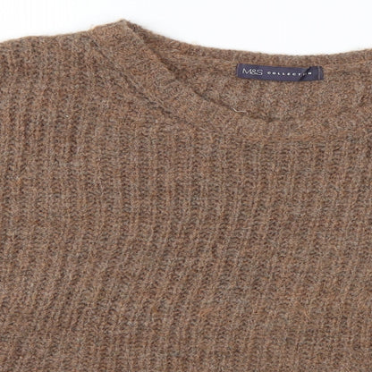 Womens UK Size 16 Marks and Spencer Brown Pullover Jumper