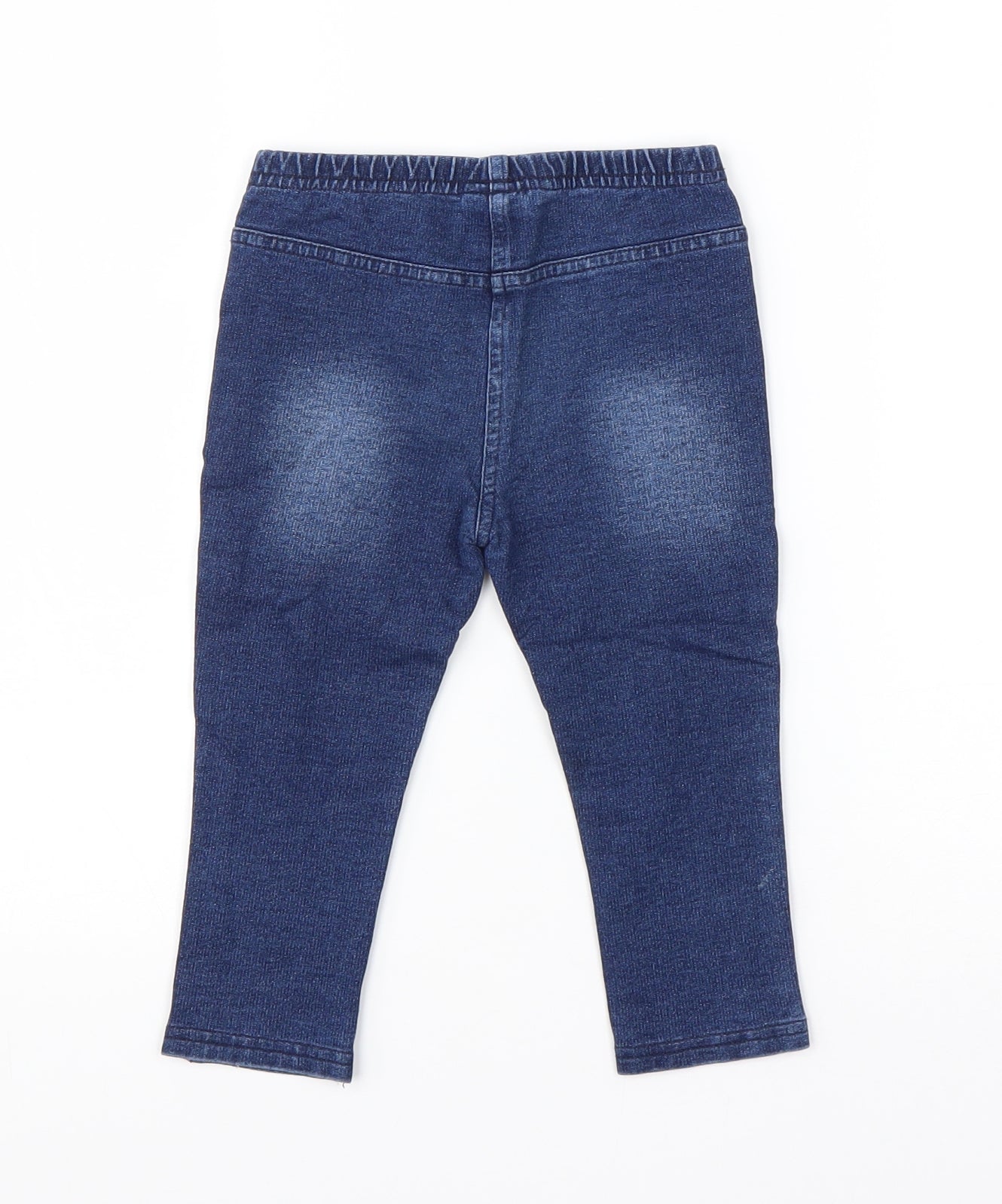 Mini Club Girls Blue  Cotton Capri Jeans Size 18-24 Months