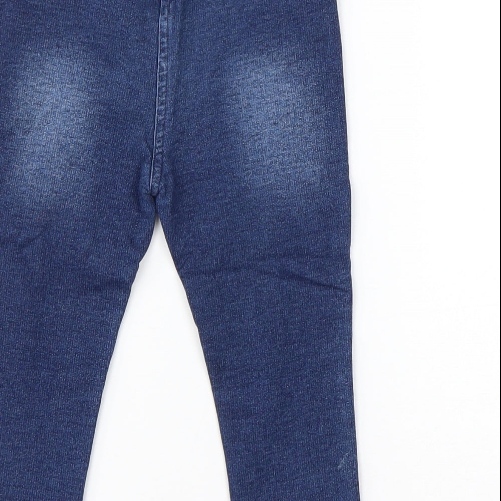 Mini Club Girls Blue  Cotton Capri Jeans Size 18-24 Months