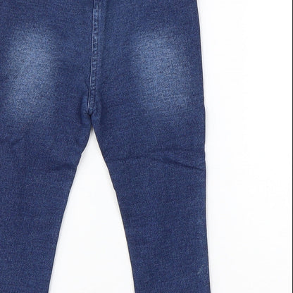 Mini Club Girls Blue  Cotton Capri Jeans Size 18-24 Months