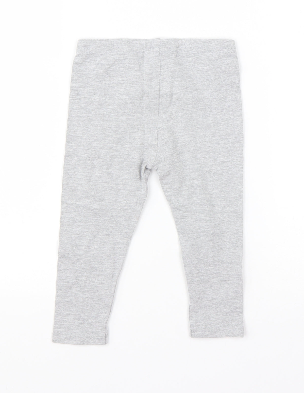 Debenhams Girls Grey  Cotton Capri Leggings Size 18-24 Months