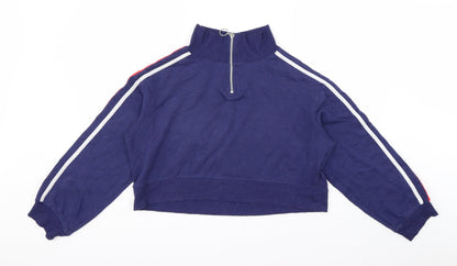Womens UK Size S Divided by H&M Blue Pullover Sweatshirt