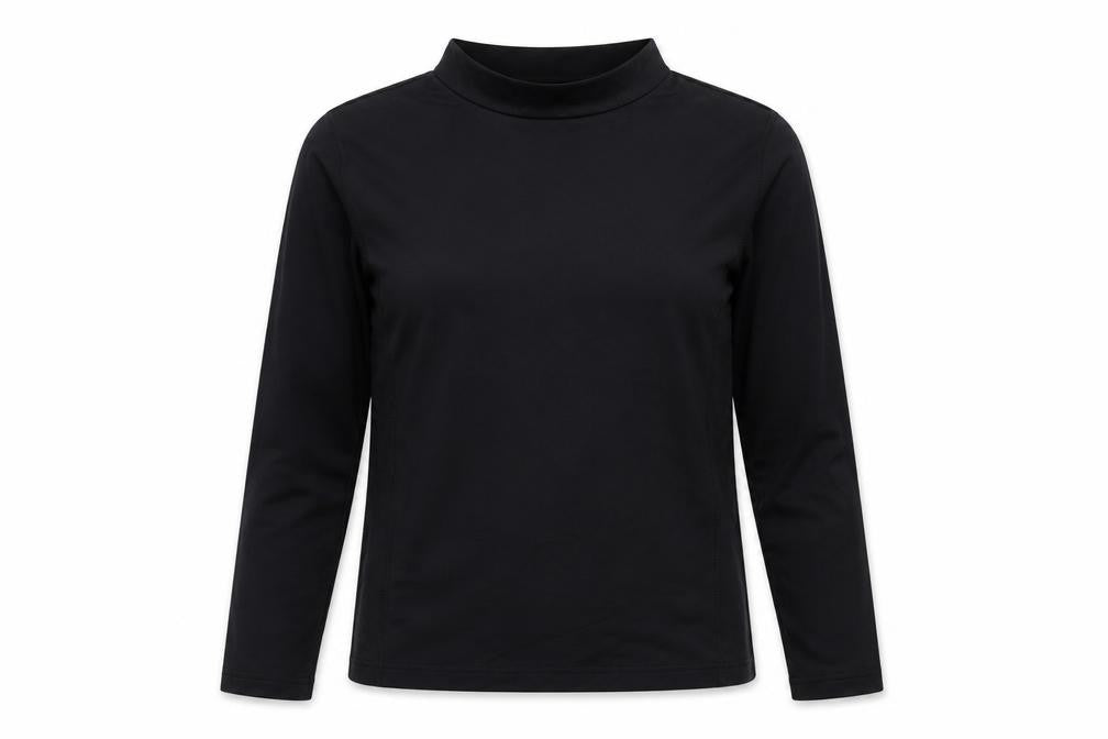 Womens UK Size 8 Crane Black Basic T-Shirt