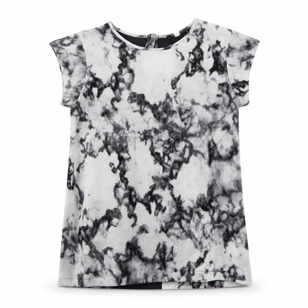 Womens UK Size S Mango Grey Basic Blouse