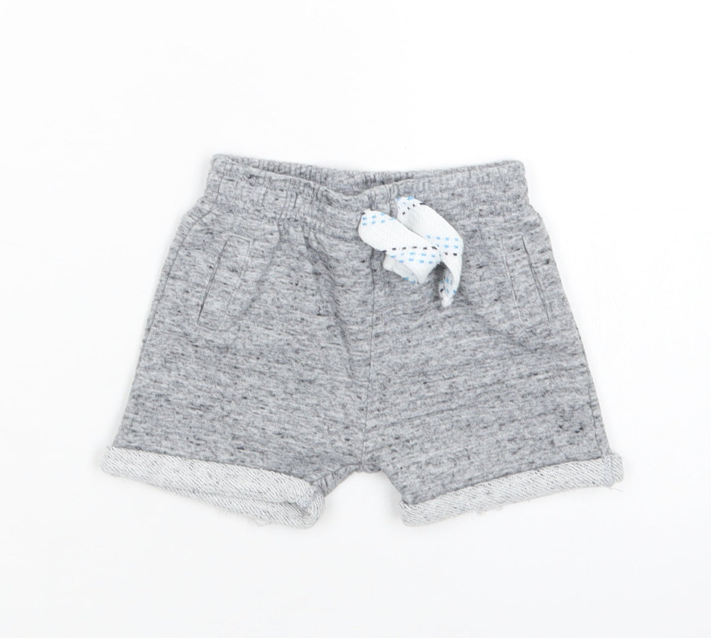 F&F Baby Grey  Cotton Jogger Trousers Size 9-12 Months  Drawstring