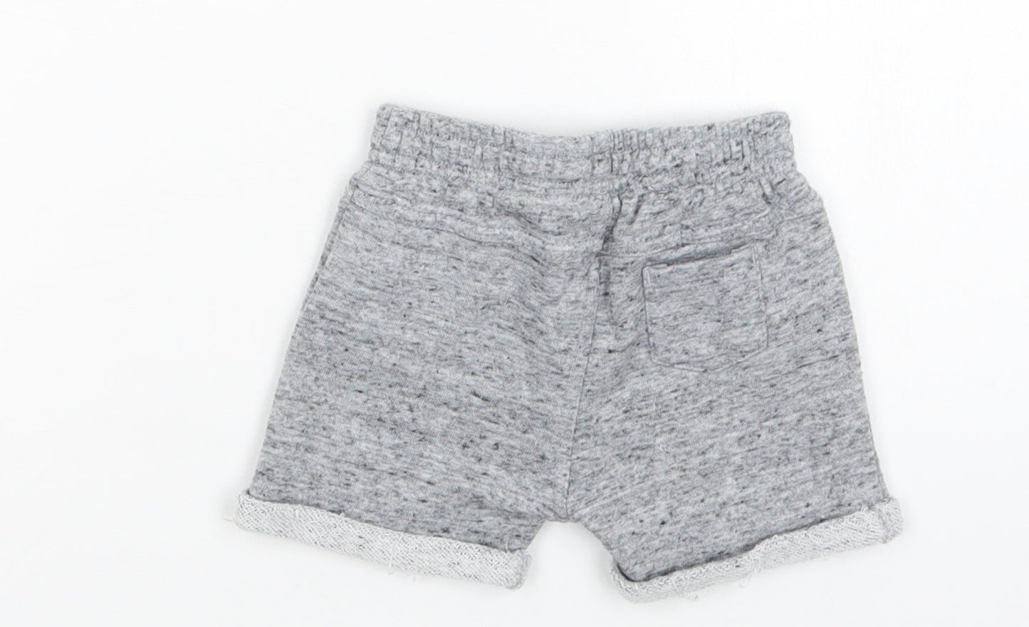 F&F Baby Grey  Cotton Jogger Trousers Size 9-12 Months  Drawstring