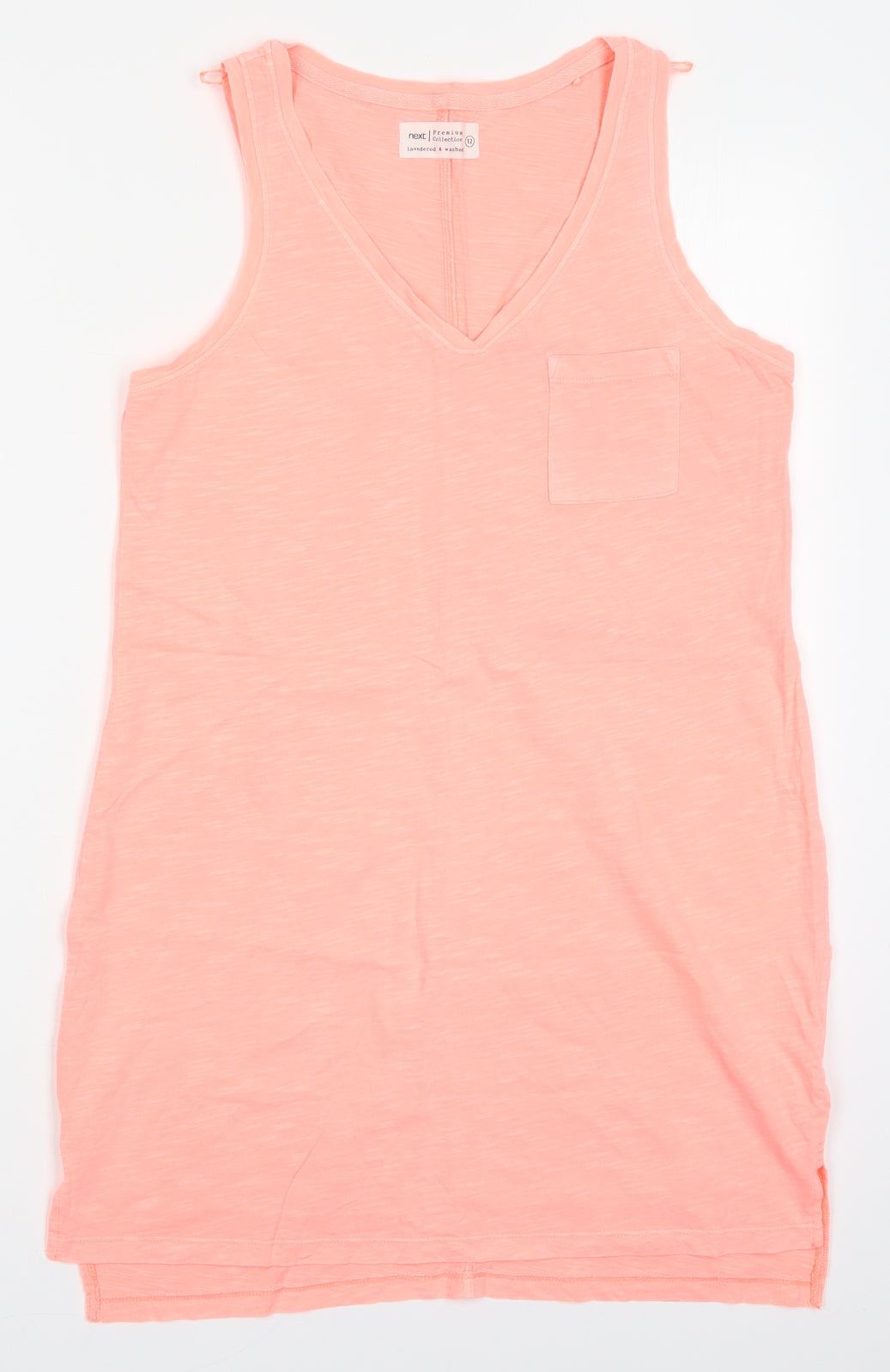 Womens UK Size 12 NEXT Pink Basic Tank