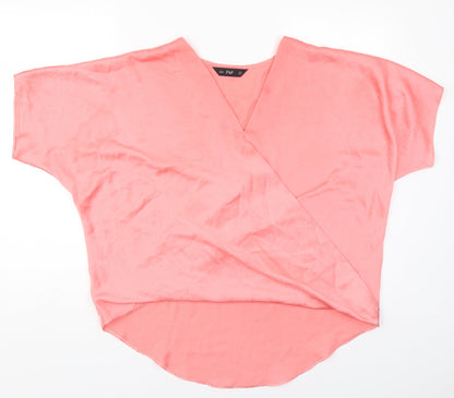 Womens UK Size 14 NEXT Pink Basic Blouse