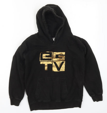 All We Do is Boys Black  Cotton Pullover Hoodie Size 9-10 Years  Pullover - GGTV