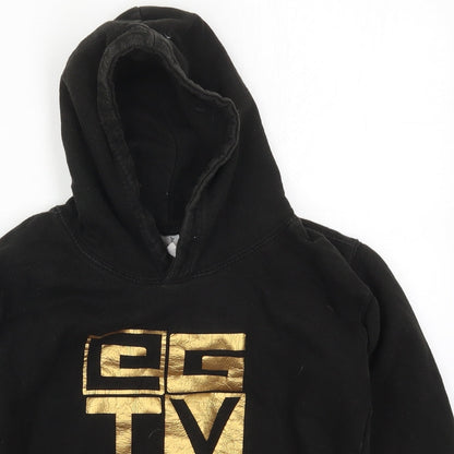 All We Do is Boys Black  Cotton Pullover Hoodie Size 9-10 Years  Pullover - GGTV