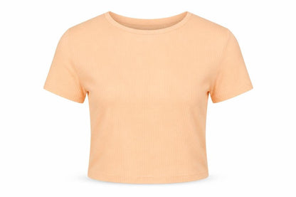 Womens UK Size 6 Primark Orange Basic T-Shirt