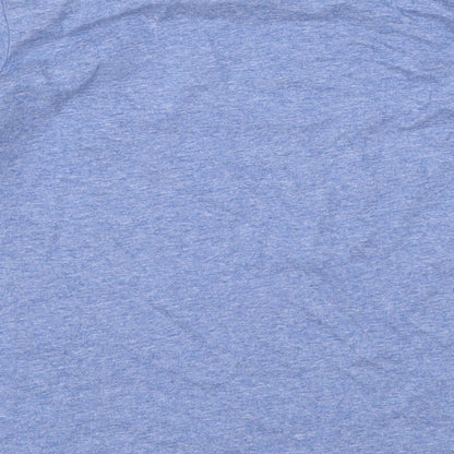 Primark Boys Blue  Cotton Basic T-Shirt Size 7-8 Years Crew Neck Pullover - Little Dude