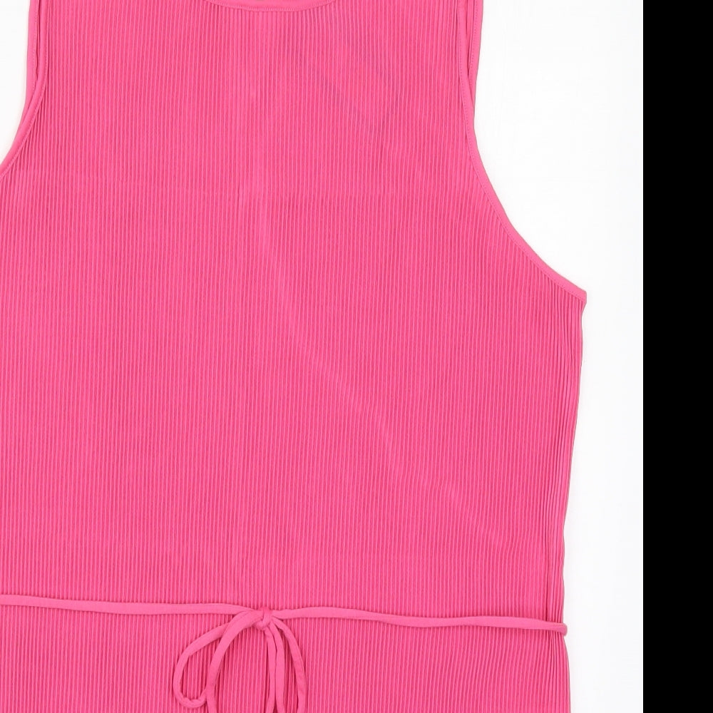 Womens UK Size 16 Marks and Spencer Pink Basic Tank