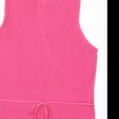 Womens UK Size 16 Marks and Spencer Pink Basic Tank