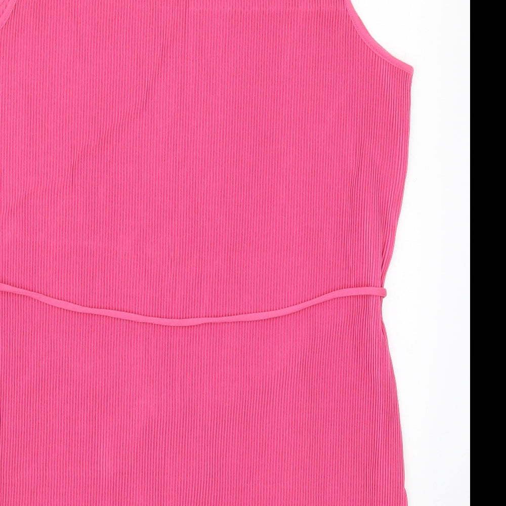Womens UK Size 16 Marks and Spencer Pink Basic Tank