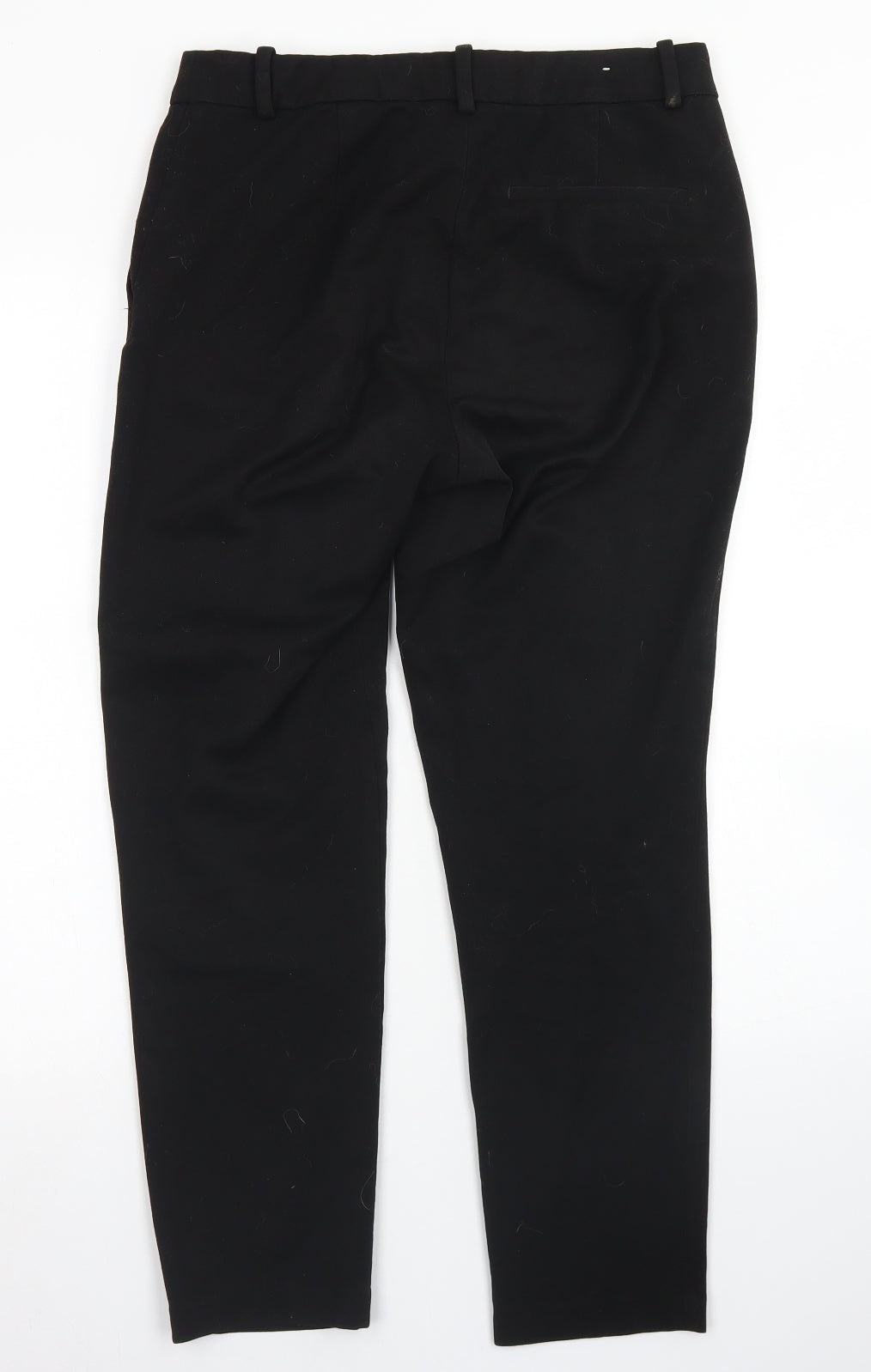 Womens UK Size 10 H&M Regular Fit Dress Pants Black Trousers