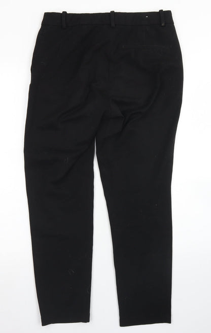 Womens UK Size 10 H&M Regular Fit Dress Pants Black Trousers