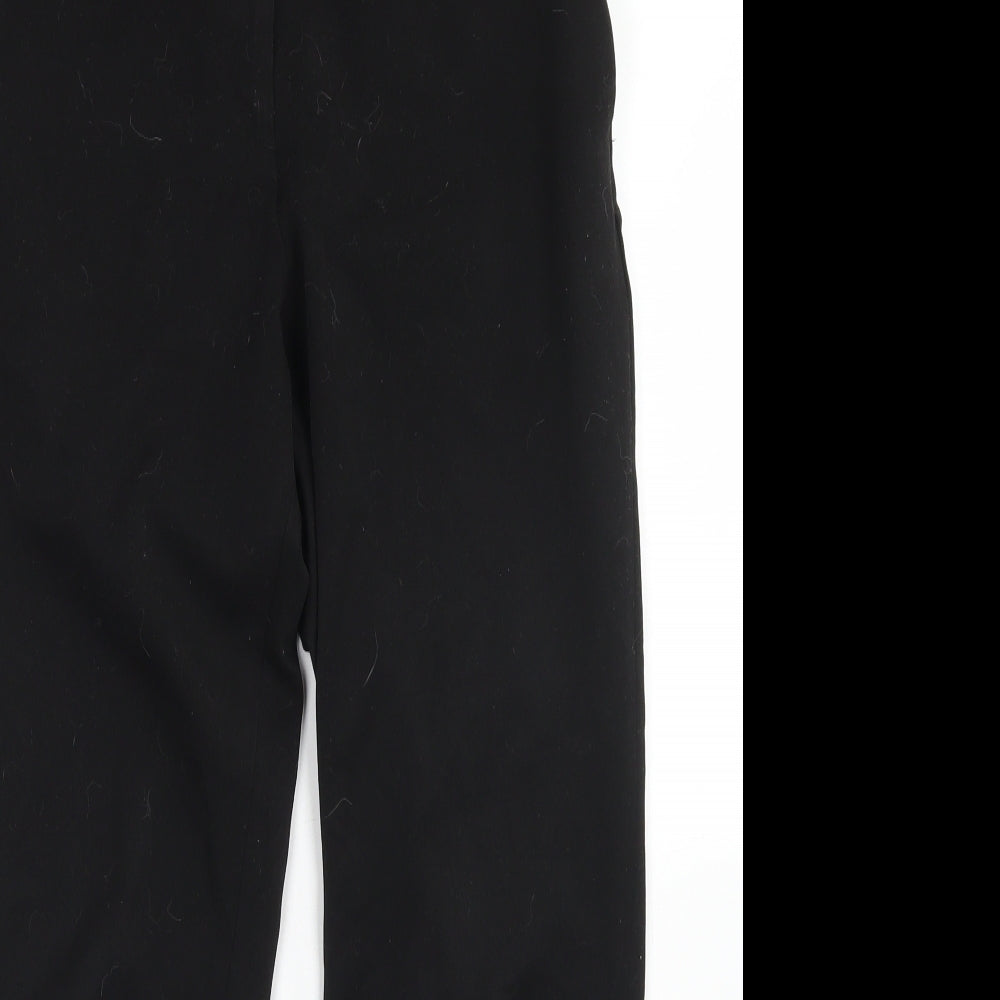Womens UK Size 10 H&M Regular Fit Dress Pants Black Trousers