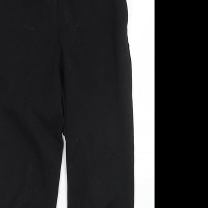 Womens UK Size 10 H&M Regular Fit Dress Pants Black Trousers