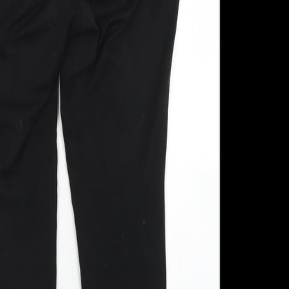 Womens UK Size 10 H&M Regular Fit Dress Pants Black Trousers
