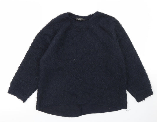 Womens UK Size 8 Topshop Blue Pullover Jumper