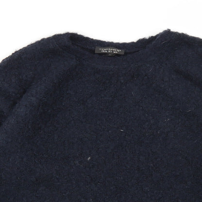 Womens UK Size 8 Topshop Blue Pullover Jumper