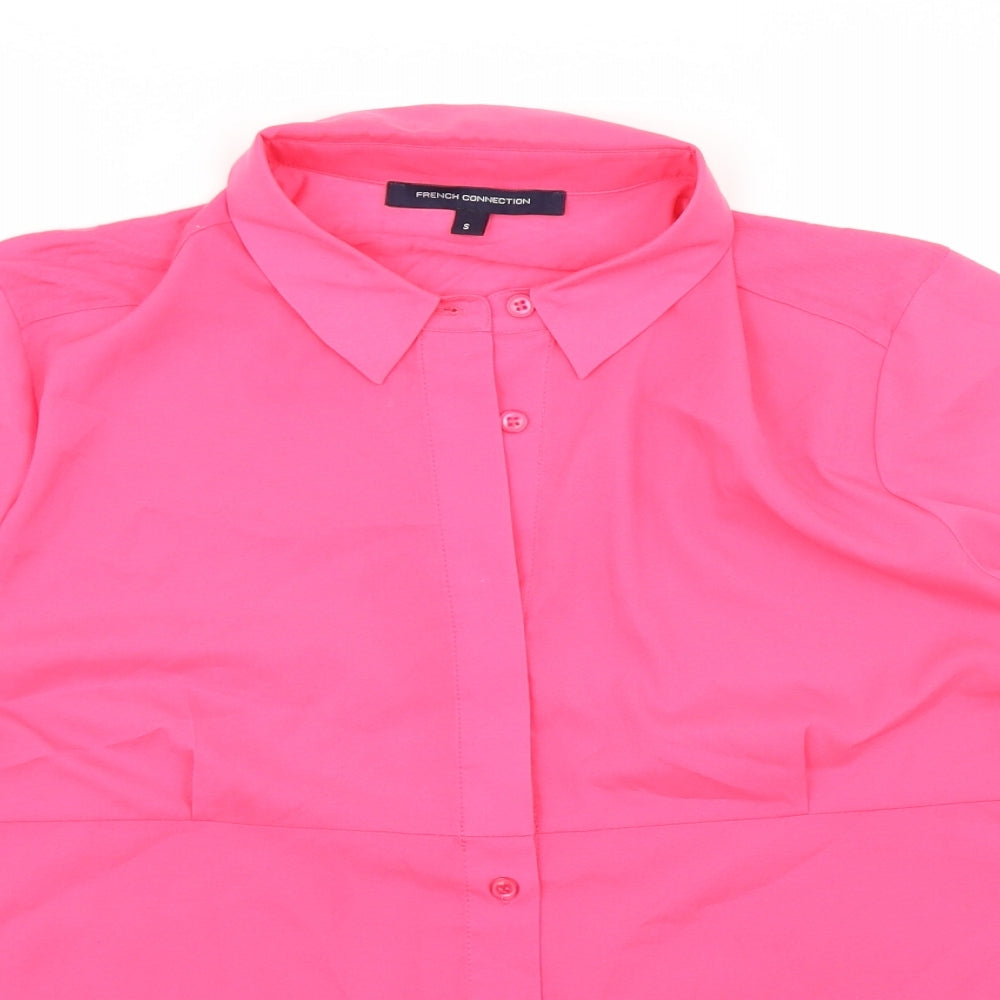 Womens UK Size S French Connection Pink Basic Blouse
