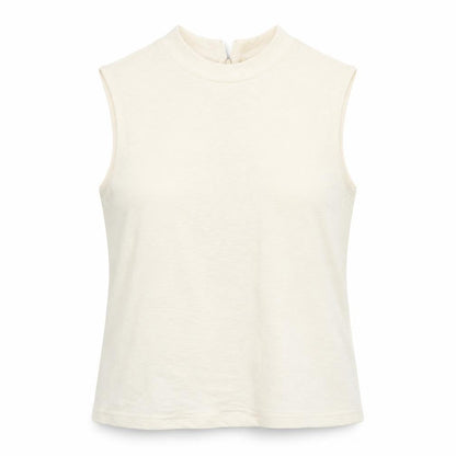Womens UK Size 10 Topshop Ivory Basic Tank