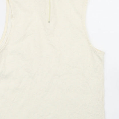 Womens UK Size 10 Topshop Ivory Basic Tank