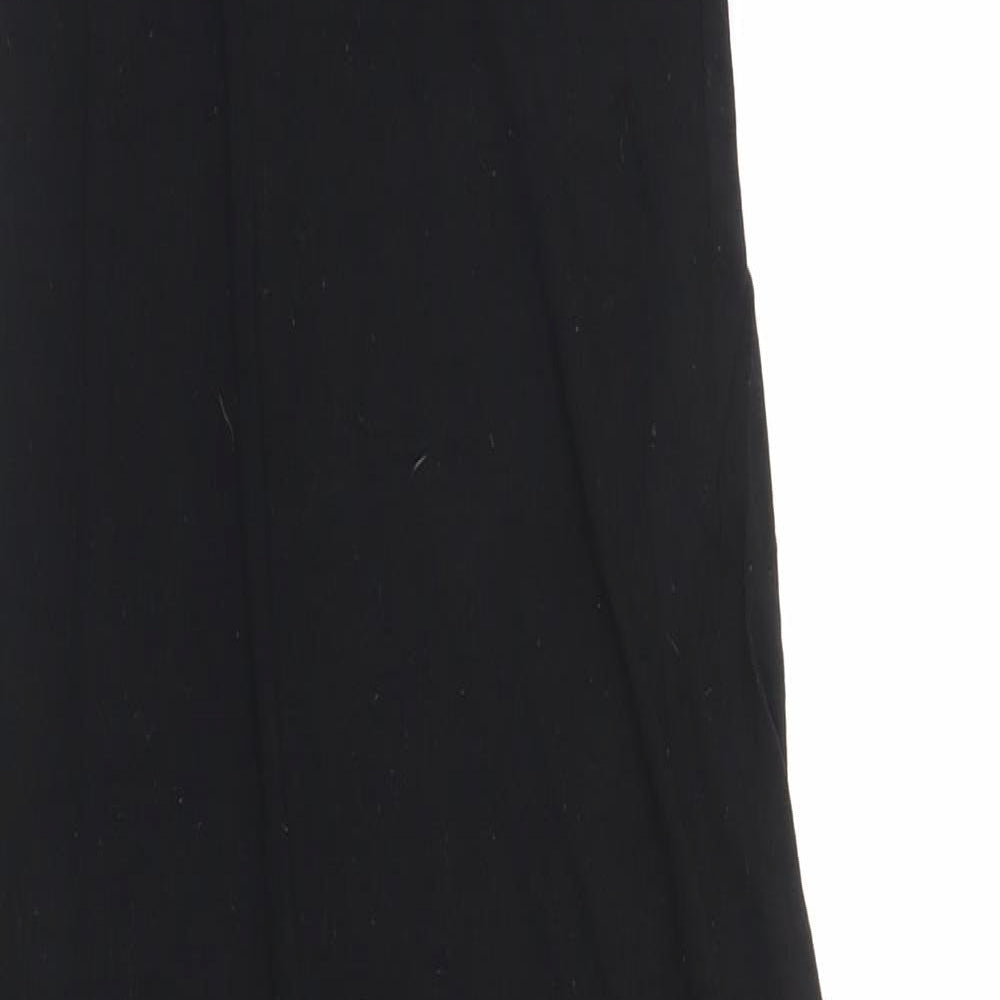 Boohoo Womens Black  Polyester Bodycon  Size 10  Round Neck