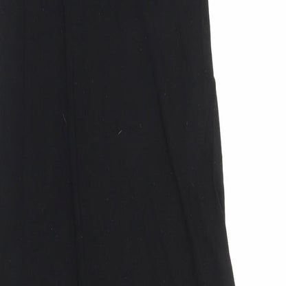 Boohoo Womens Black  Polyester Bodycon  Size 10  Round Neck