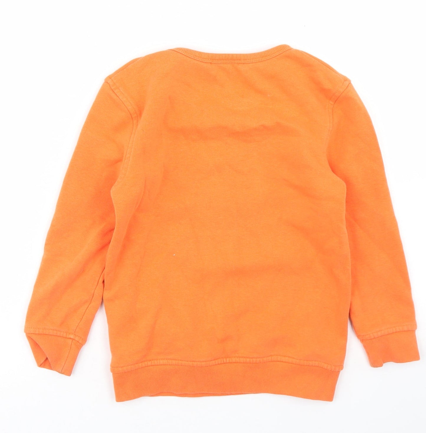 George Boys Orange  Cotton Pullover Sweatshirt Size 4-5 Years