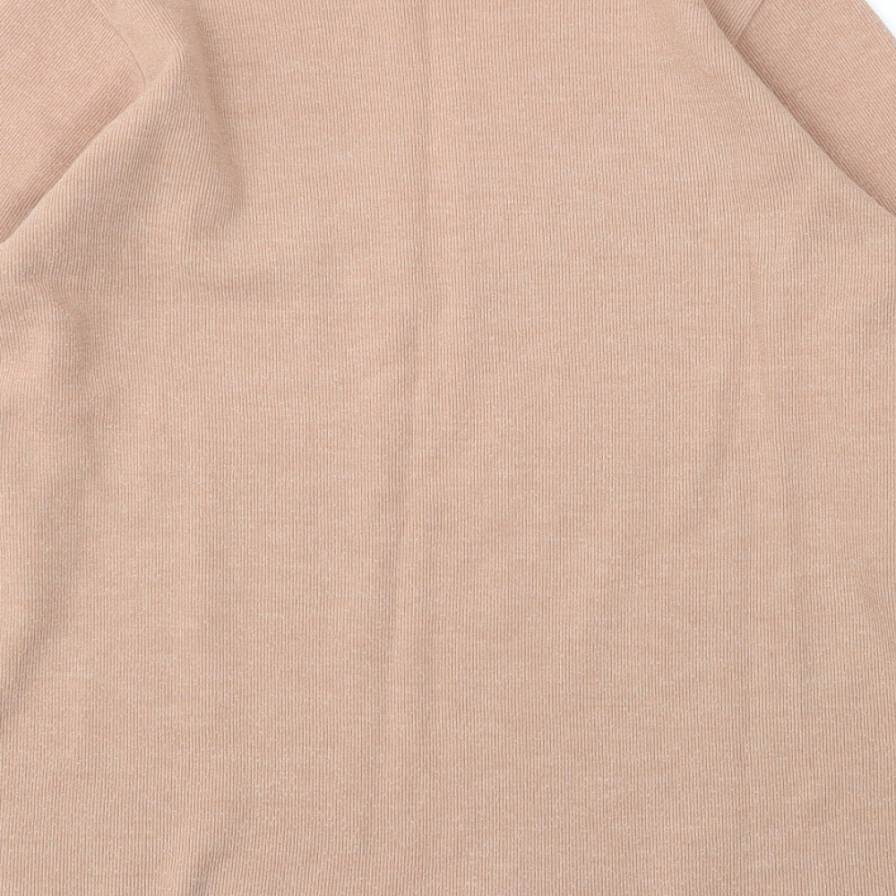 Womens UK Size S Zara Beige Pullover Jumper
