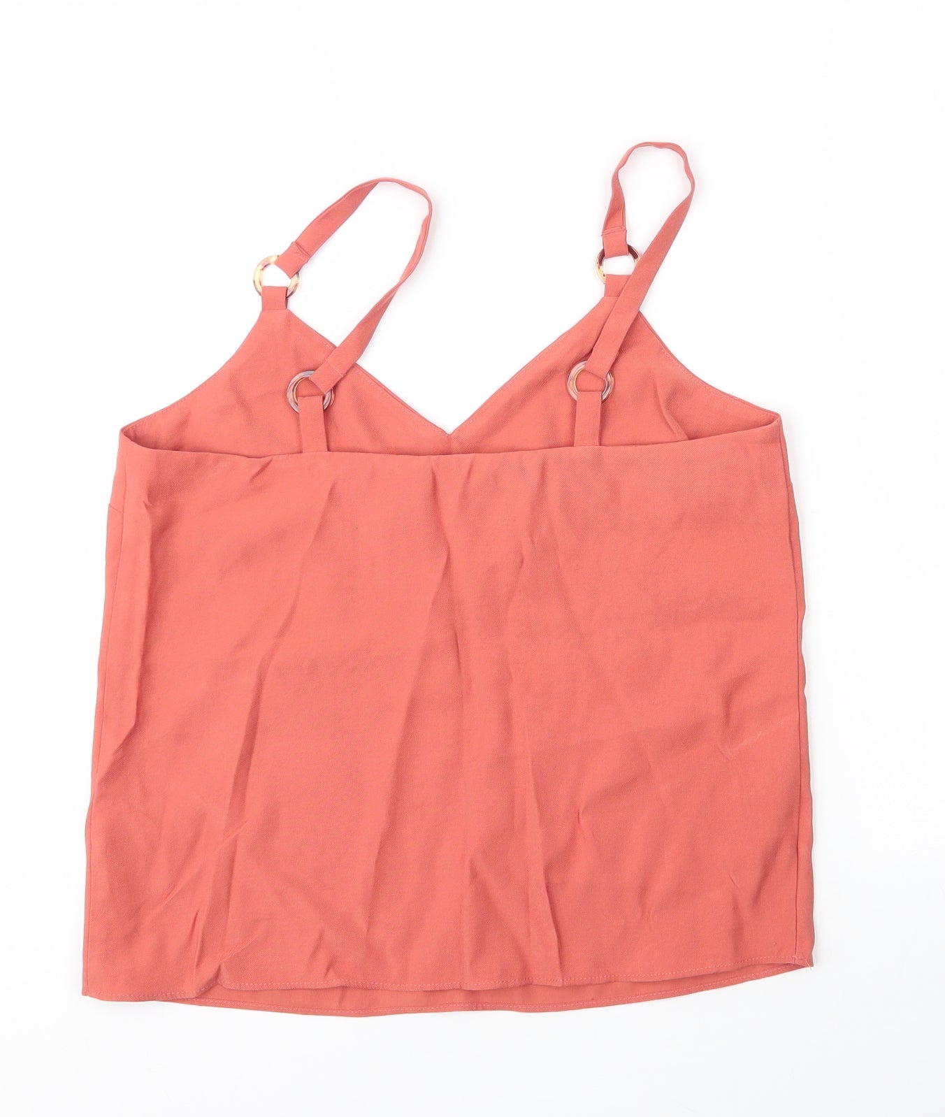 Womens UK Size 8 Topshop Orange Camisole Blouse