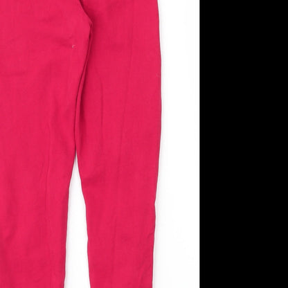 River Island Girls Red  Cotton Sweatpants Trousers Size 9 Months  Regular