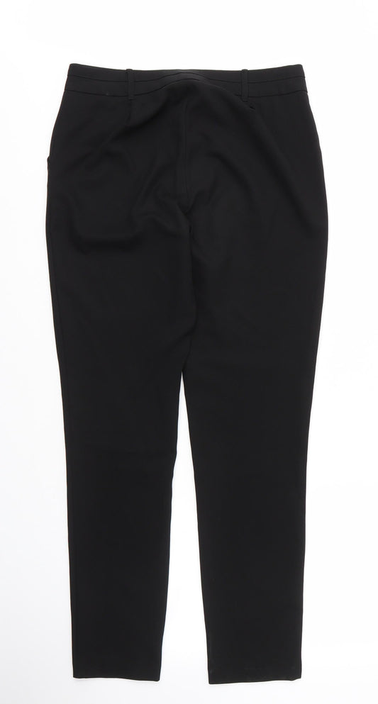 Womens UK Size 10 New Look Regular Fit Carrot Black Trousers