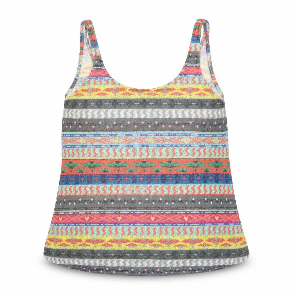 Womens UK Size M Zara Multicoloured Basic Tank