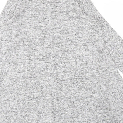 Primark Womens Grey  Viscose Tunic Blouse Size 8 Round Neck