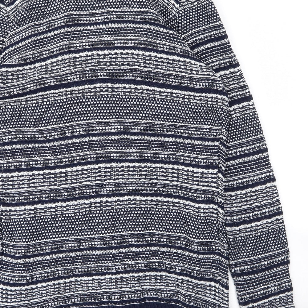 Womens UK Size 14 M&Co Blue Cardigan Jumper