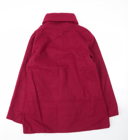 Womens UK Size 10 Gabrielle Vicenza Red Overcoat