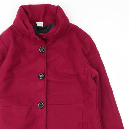Womens UK Size 10 Gabrielle Vicenza Red Overcoat