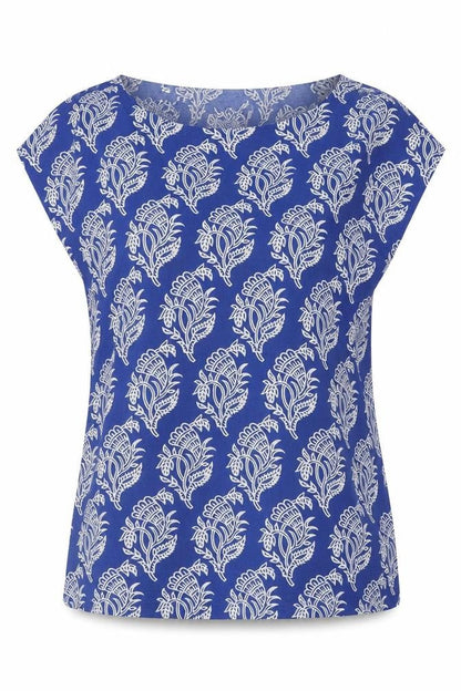 Womens UK Size 12 Originals Blue Basic Blouse