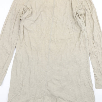 M&S Womens Beige  Cotton T-Shirt Dress  Size 14  Round Neck