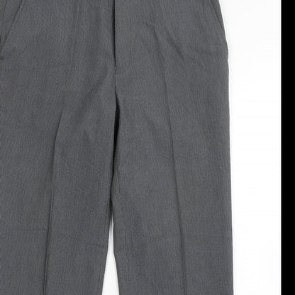 Burton  Womens Grey Striped Polyester Trousers  Size 36 L30 in Regular